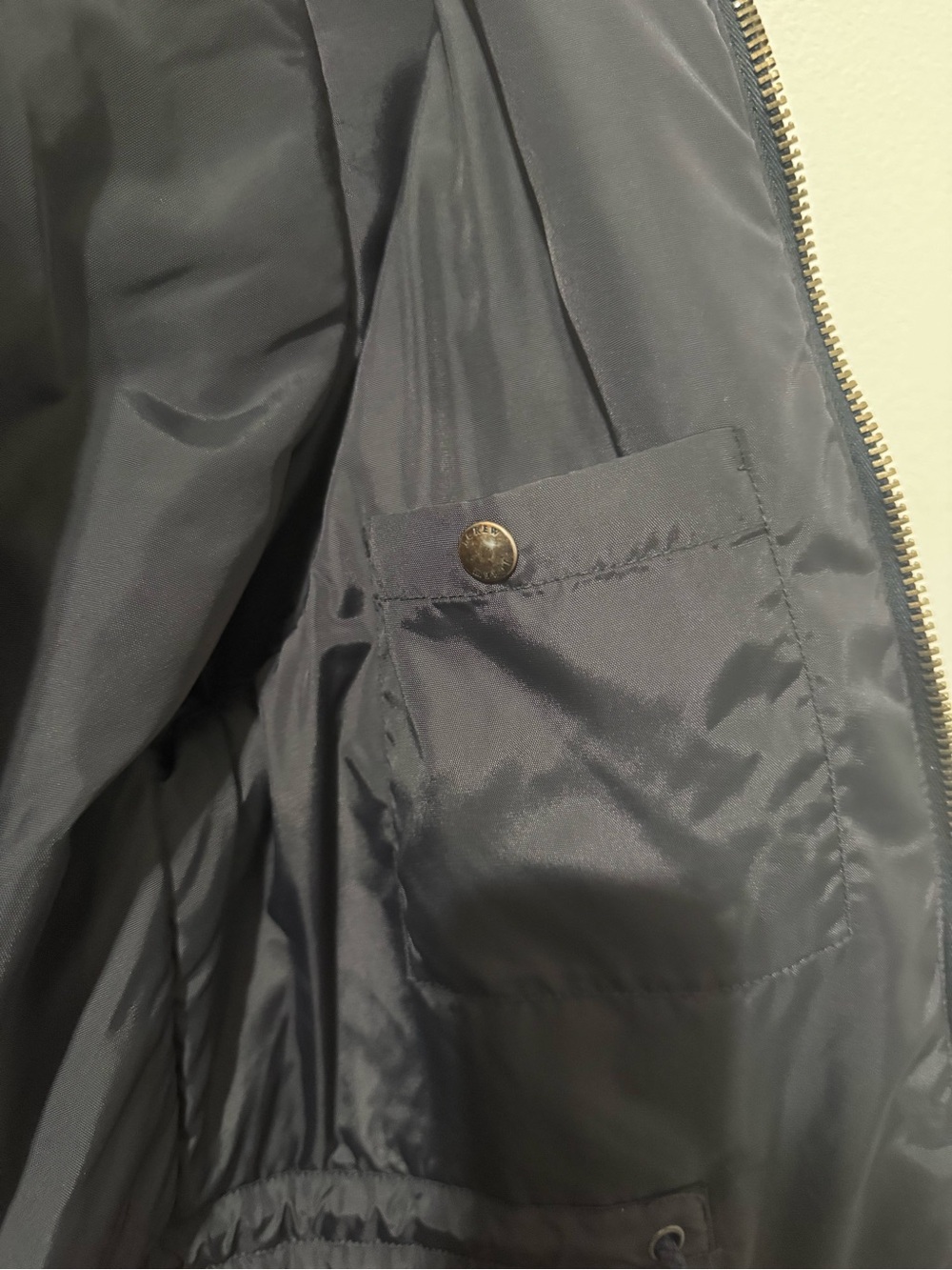 J. Crew jacket Hooded Parka in midnight Navy blue - Picture 12 of 16